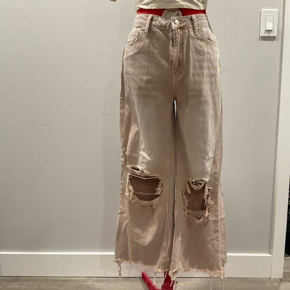 Lane 201 Muave cut off distressed flare